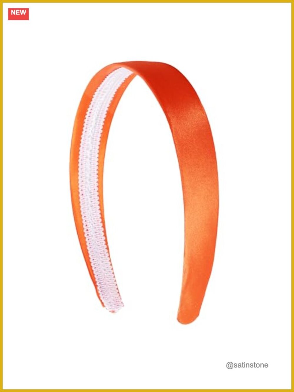 1 Inch Satin Hard Headband – Versatile, Comfortable, Durable Hair Accessory